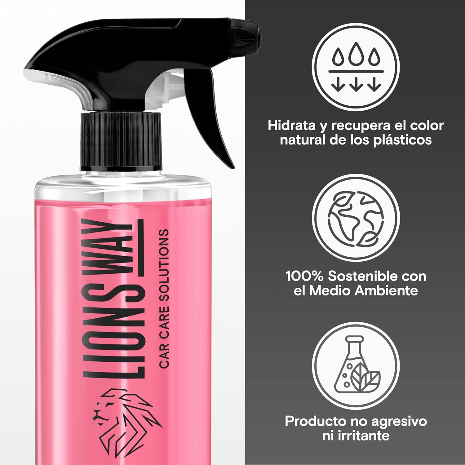 TIRE SHINE 500 ML - Renovador de Plásticos y Neumáticos - Imagen 6