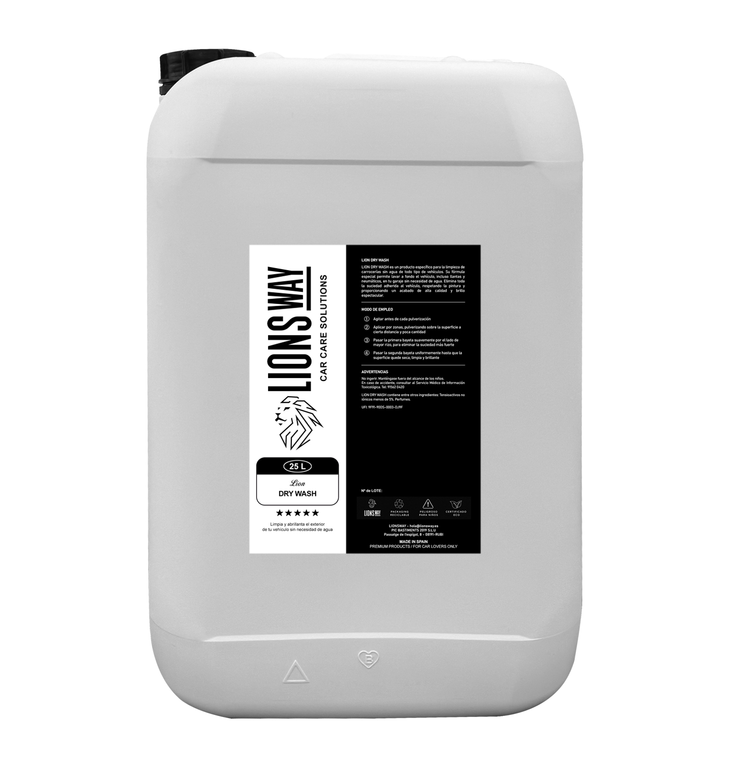 DRY WASH 25L – Limpiador en Seco